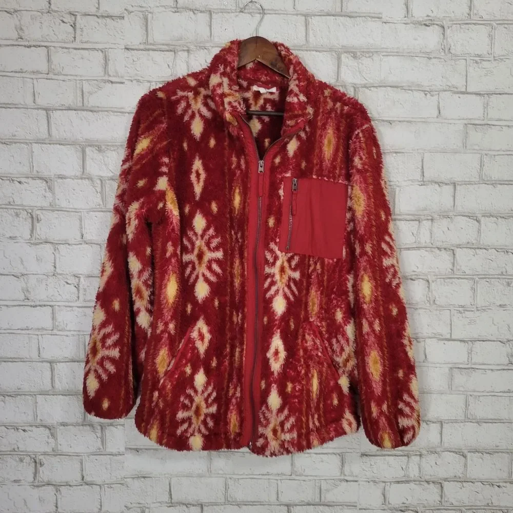 Maurices printed cozy jacket